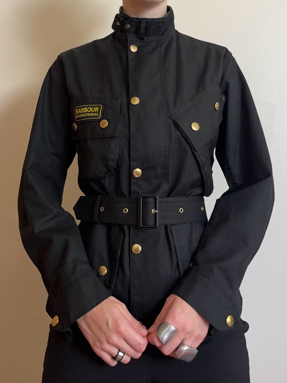 NWT Barbour International Jacket Black 32